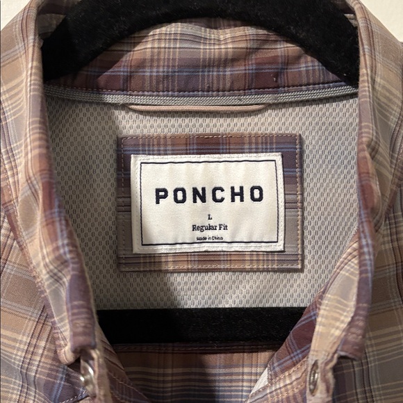 Poncho Western Pearl Snap - The Muleshoe - Picture 3 of 4